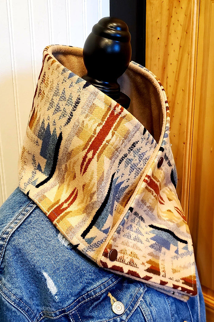 Shonto Wheatlands Cowboylife Wool Scarf