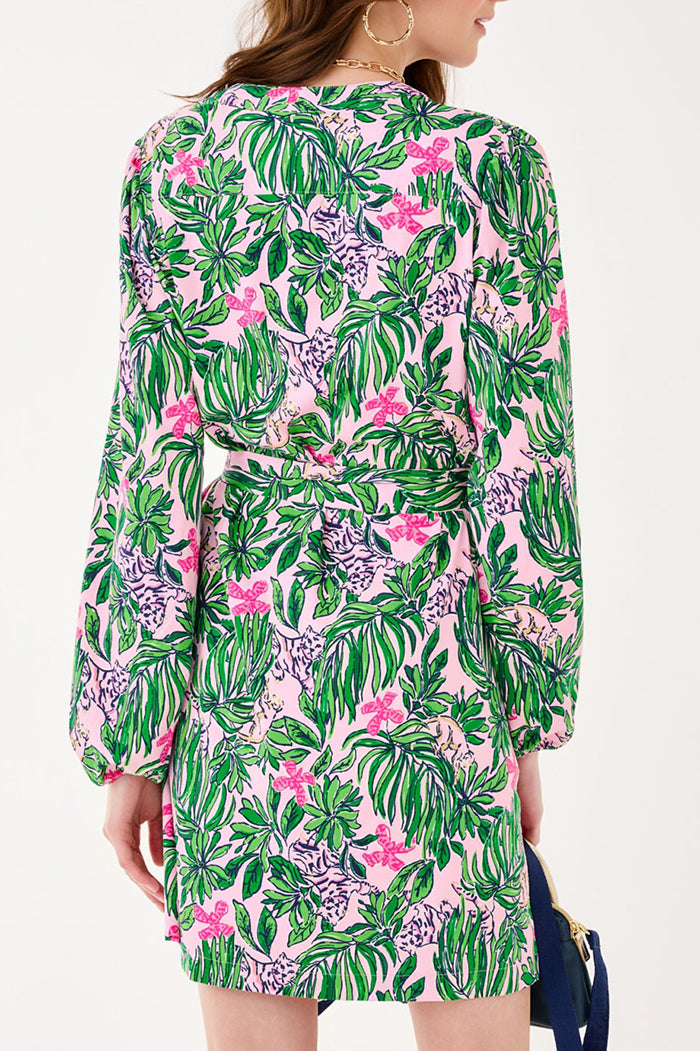 Casual Plant Print Dress