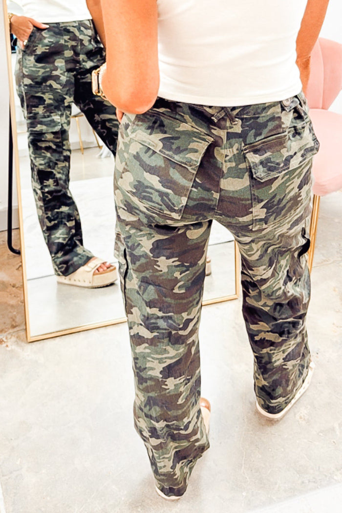 Casual Pocket Camouflage Pants
