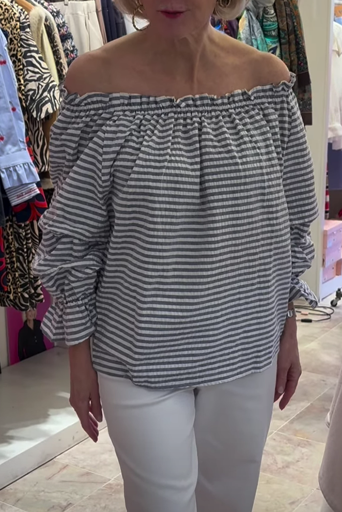 Striped Off-Shoulder Top