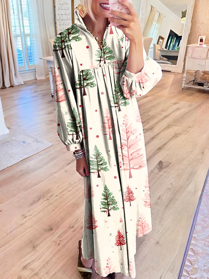 Casual Bold Printed Maxi Dress