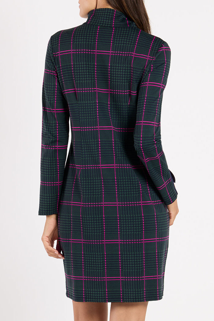 Quarter Zip Long Sleeves Dress