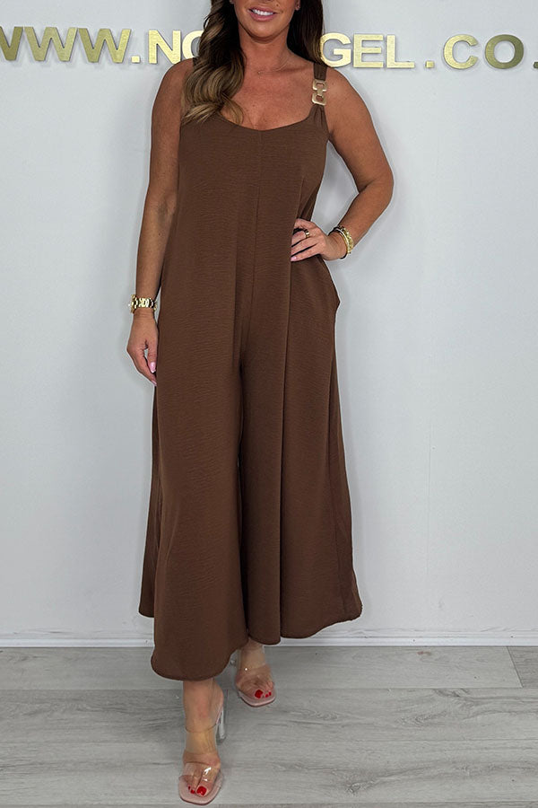 Chain Strap Detail Jumpsuit