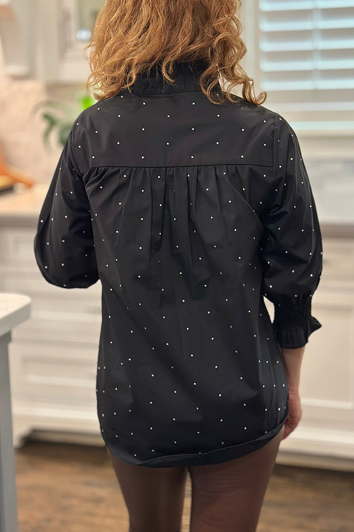 3/4 sleeve Sparkle Top