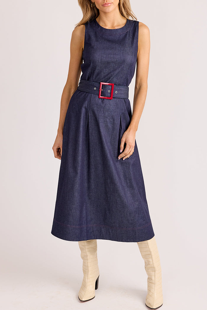 Casual Sleeveless Denim Dress