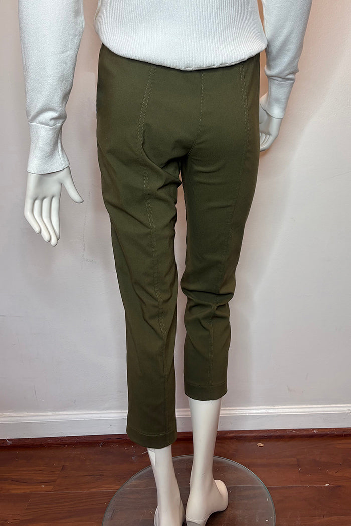 Cargo Pocket Elastic Waist Cropped Pant