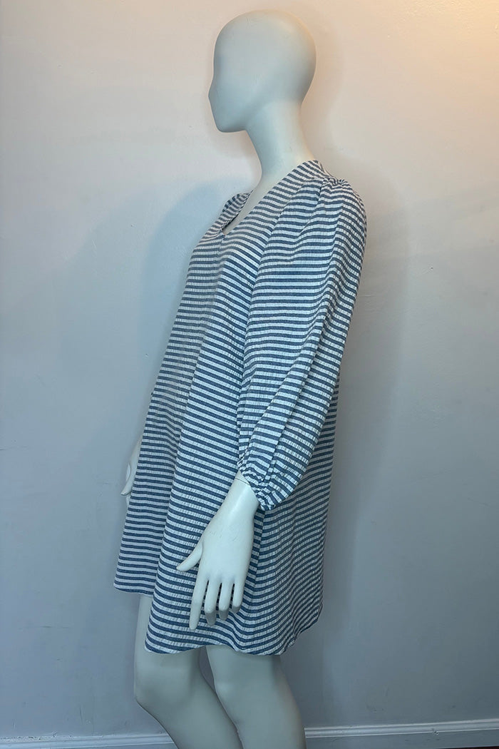 Striped Puff Sleeve Dress