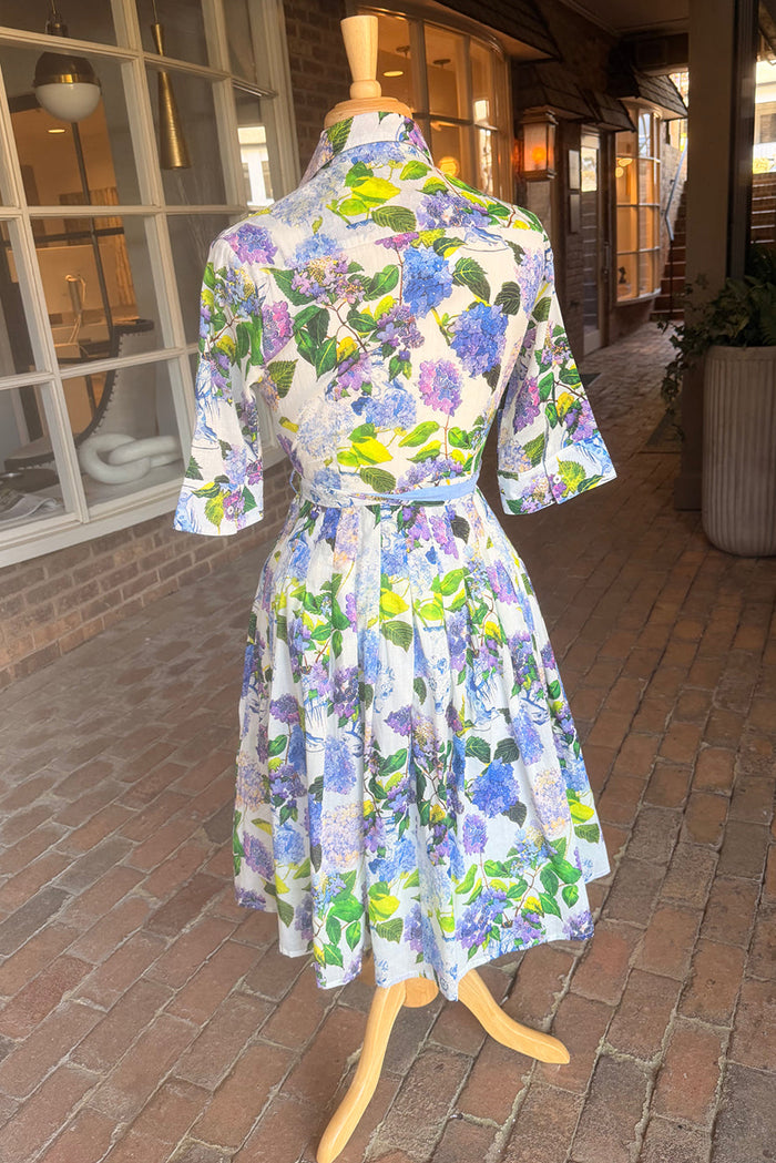 Belted Floral Shirt Dress