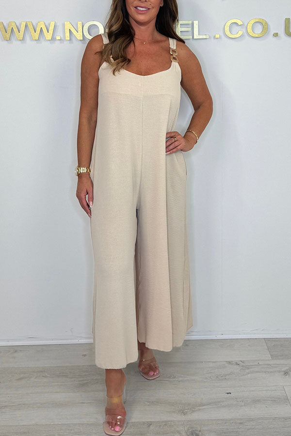 Chain Strap Detail Jumpsuit