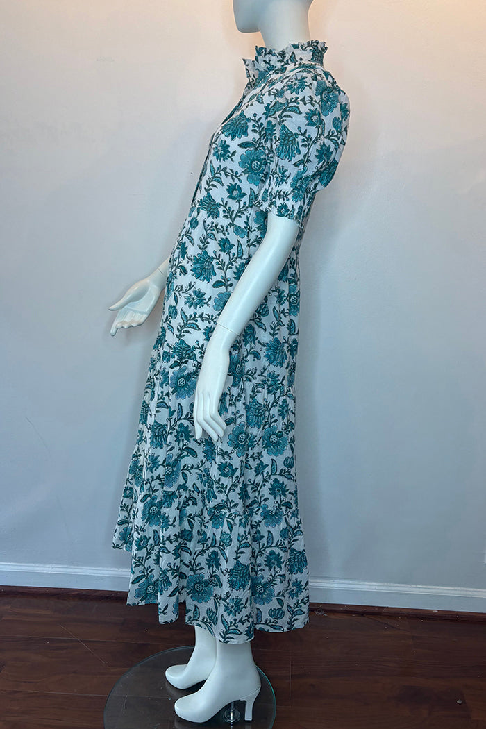 Casual Puff SLeeve Floral Dress
