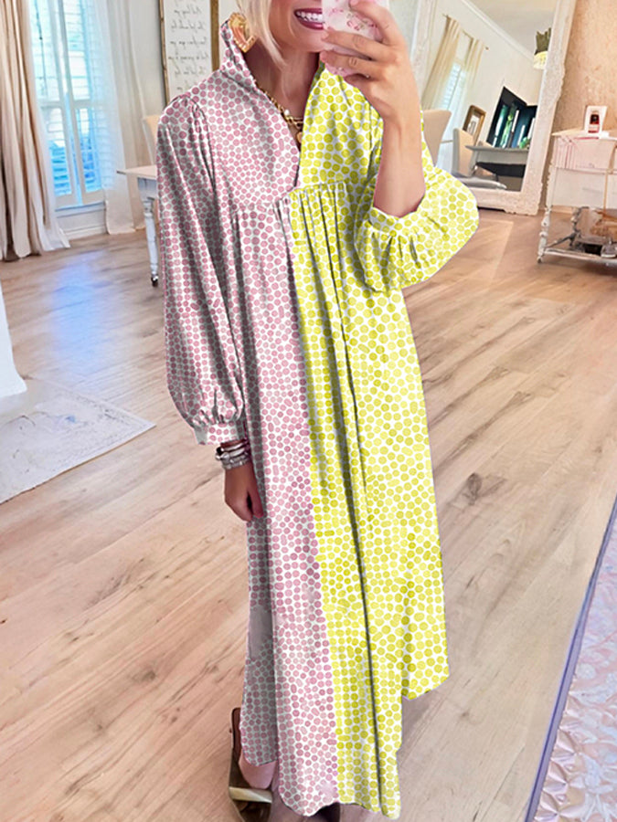 Casual Bold Printed Maxi Dress