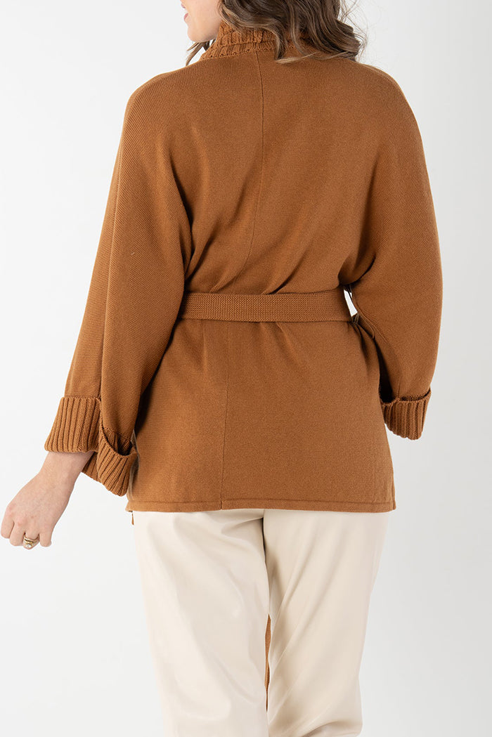 Casual Wrap-Style Cardigan