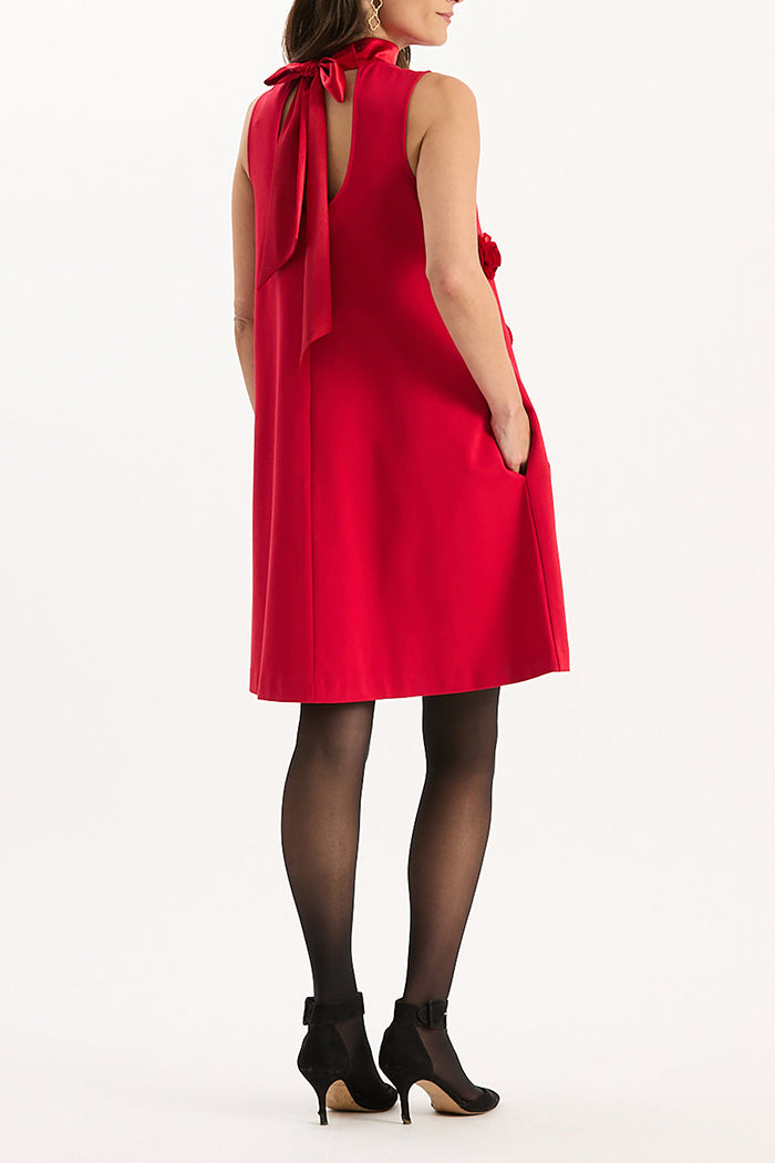 A-Line Floral Pocket Dress