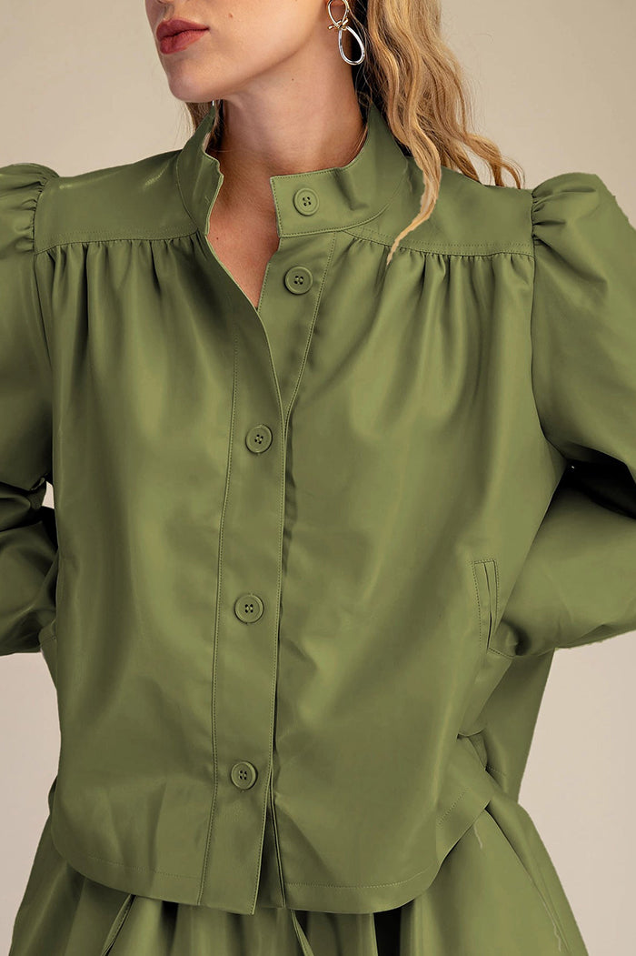 High Collar Oversized Jacket