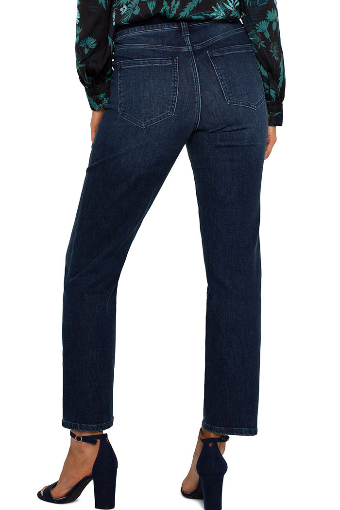 High Waist Slim Straight Denim Jean