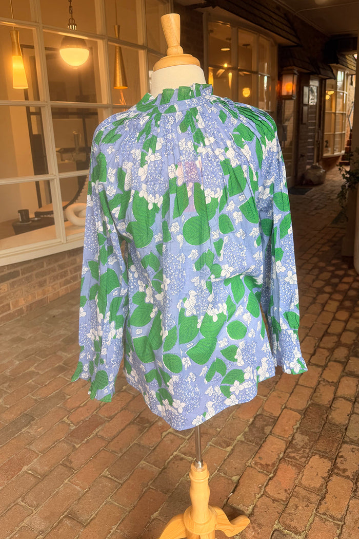 Long Sleeve Floral utton Down Blouse