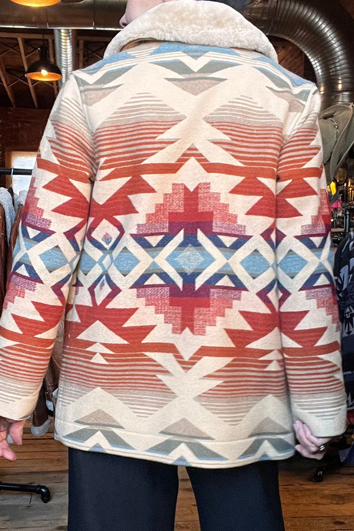 Southwestern Tribal Print Pocket Jacket