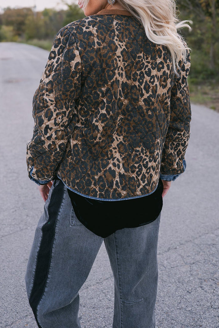 Comfort Leopard Pocket Jacket