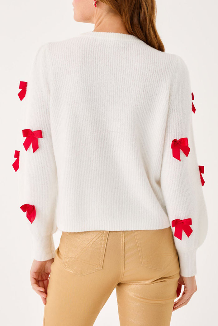 Long Sleeves Bow Cardigan