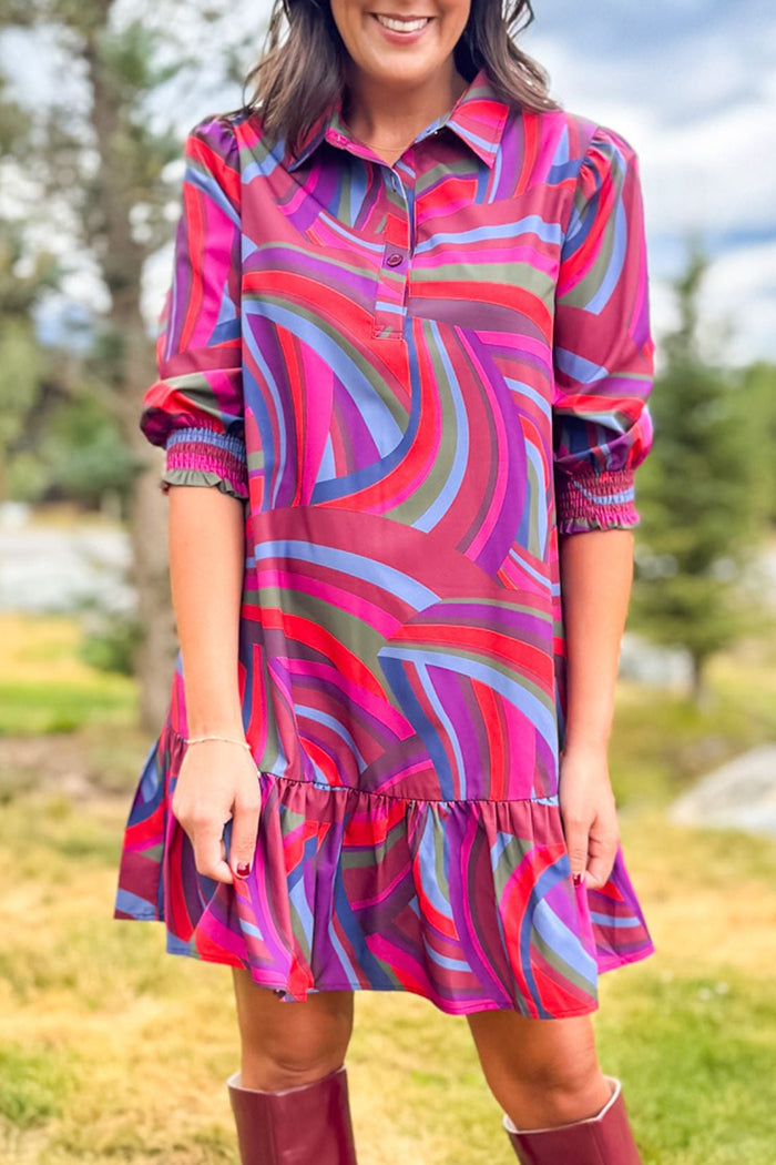 Casual Bold Printed Dress