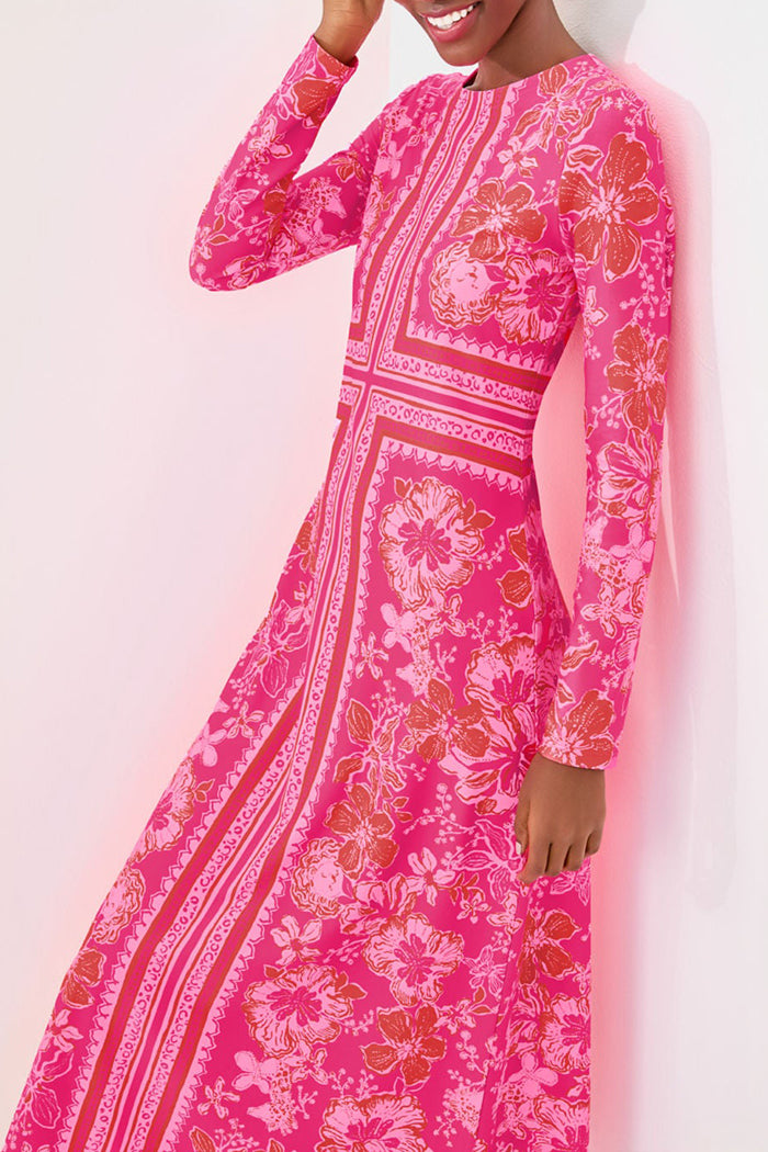 Casual Floral Pattern Maxi Dress