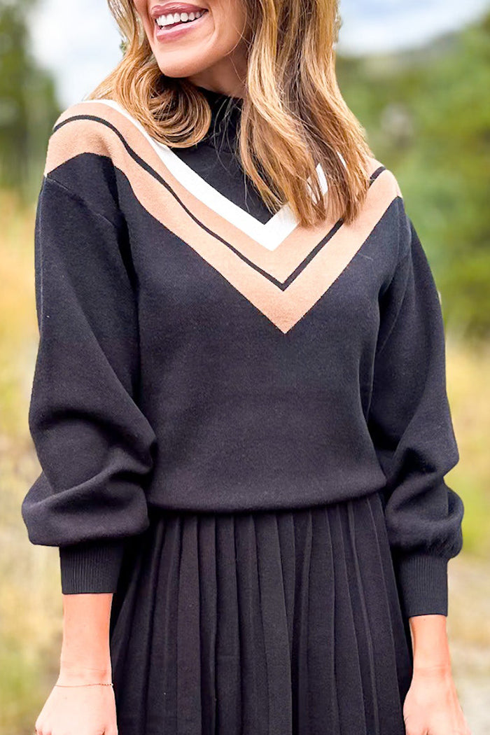Casual Mock Neck Sweater