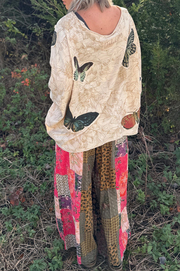 Eclectic Colorful Quilted Patchwork Pants