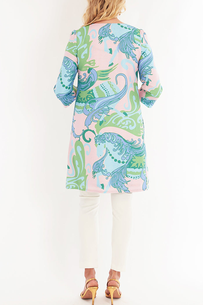Print 3/4 Sleeve Jacket