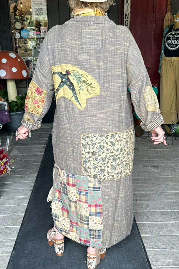 Pocketed Oversized Flyaway Duster