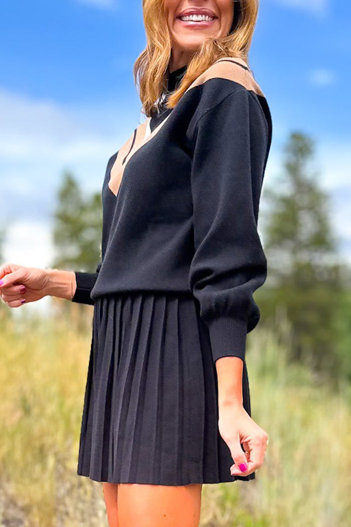 Casual Mock Neck Sweater