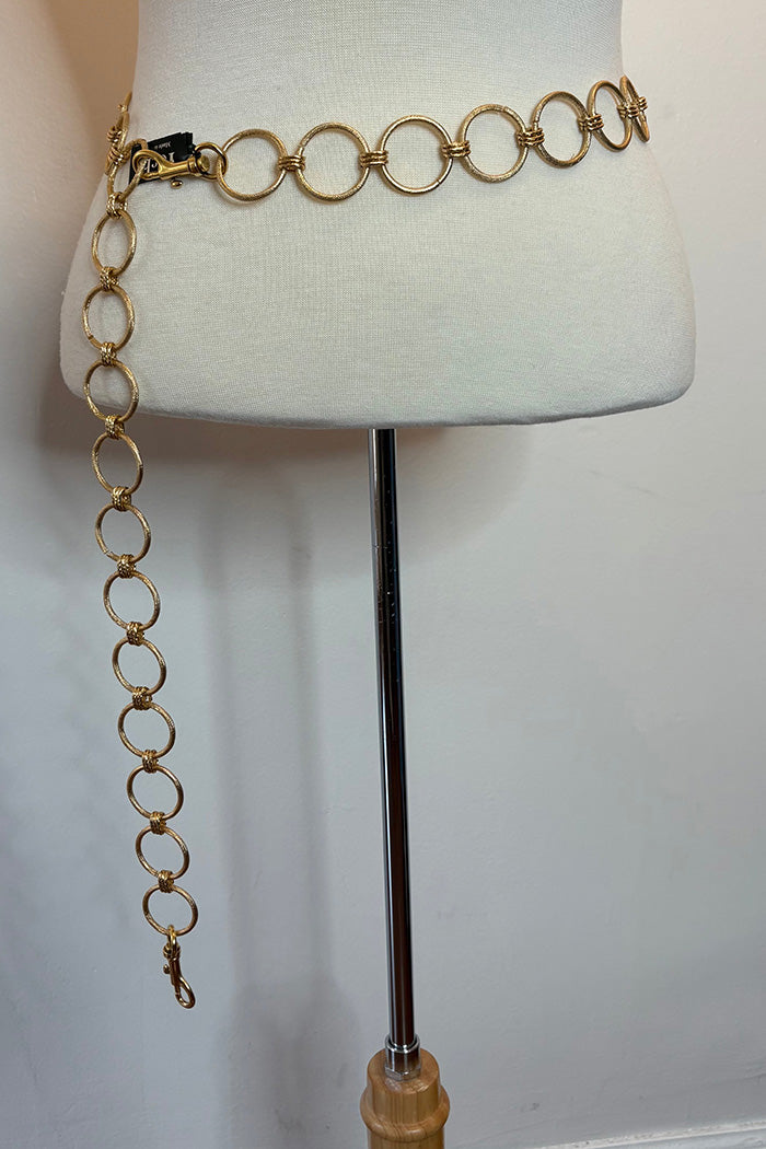 Gold Circle Chain Adjustable Belt