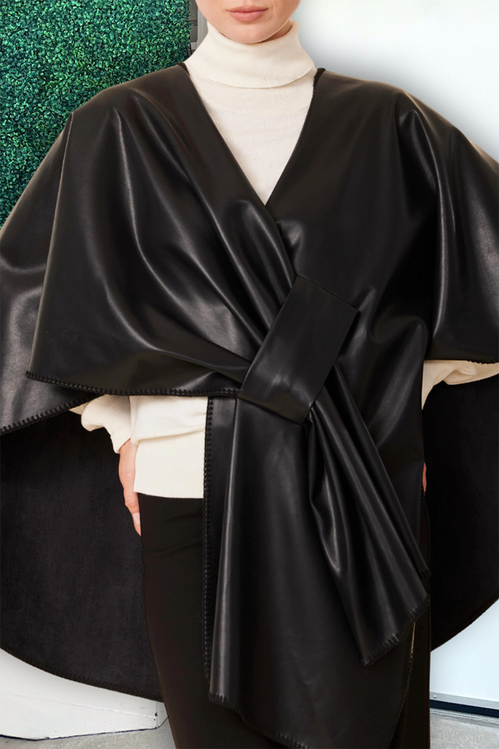 Pull-Through Tie Draped Wrap