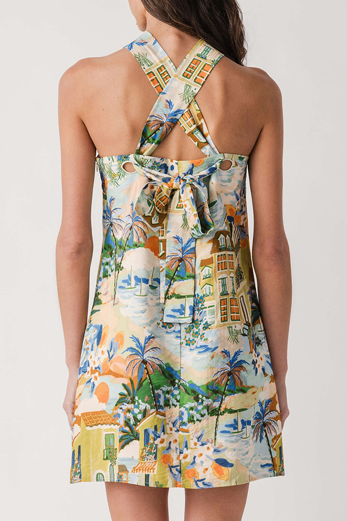 Knot Halter Mini Dress