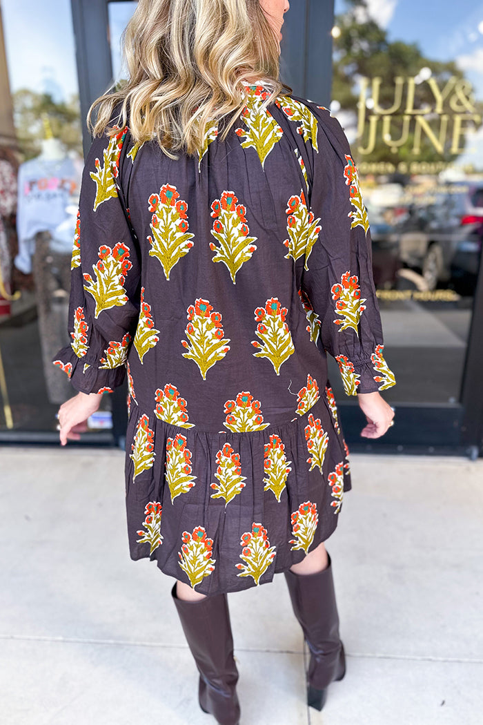 Casual Floral Pattern Dress