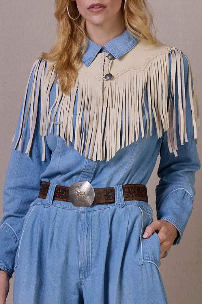 Classic Western Fringe Shoulder Collar