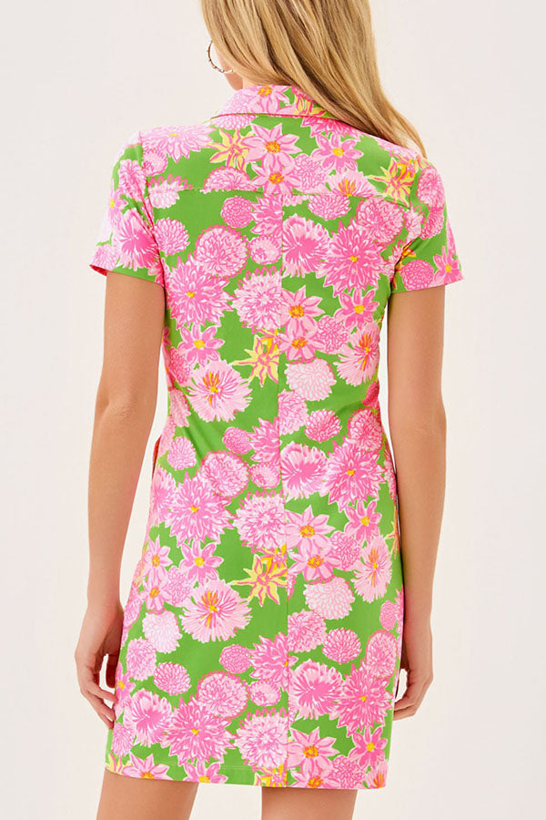 Casual Floral Pullover Dress