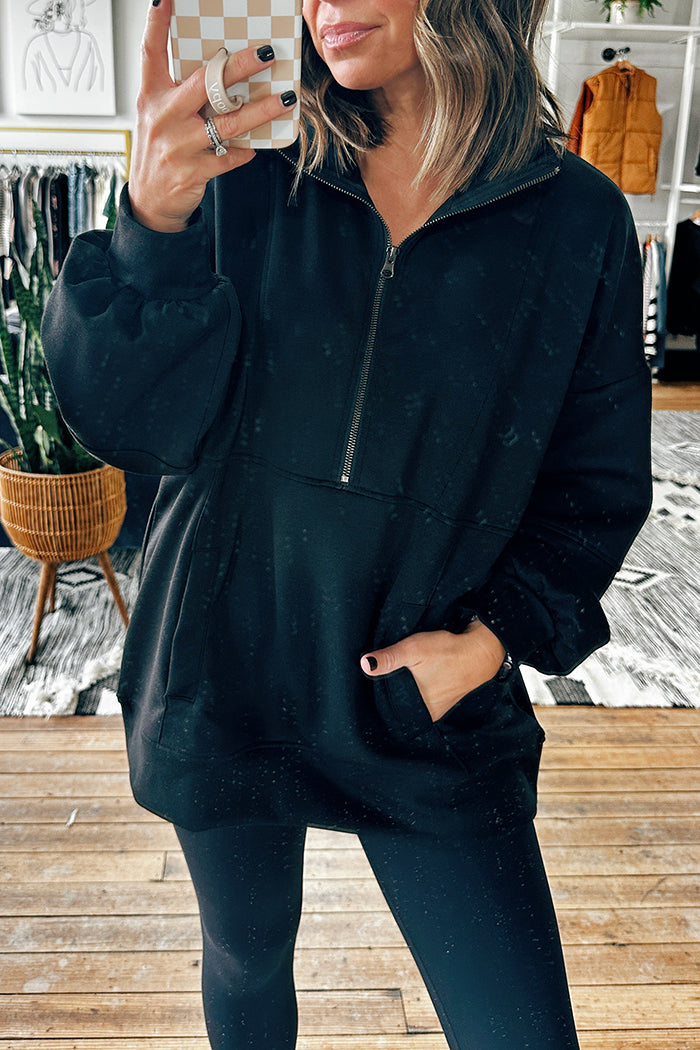 Oversized Pocket Knit Top