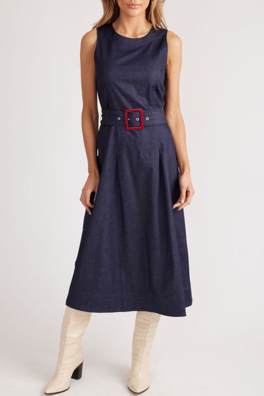 Casual Sleeveless Denim Dress