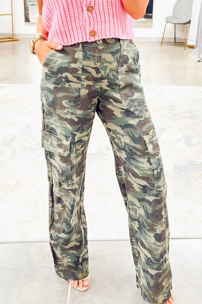 Casual Pocket Camouflage Pants