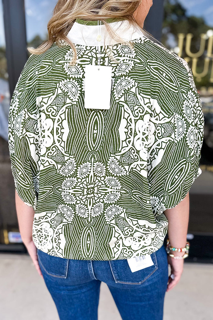 Casual Bold Printed Top