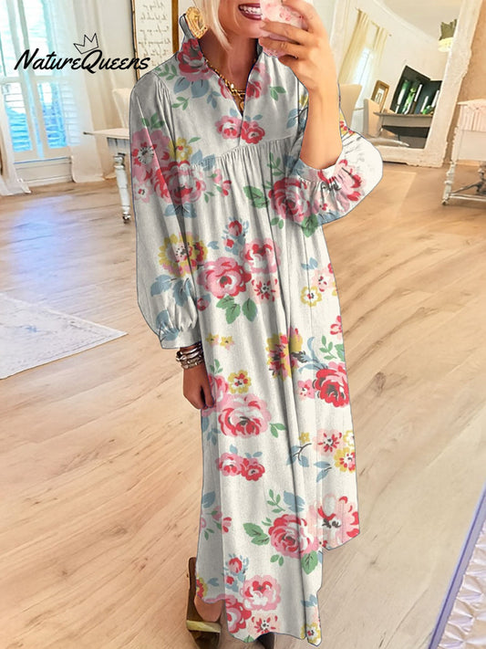 Women's Flowers Floral Art Casual Print Dress