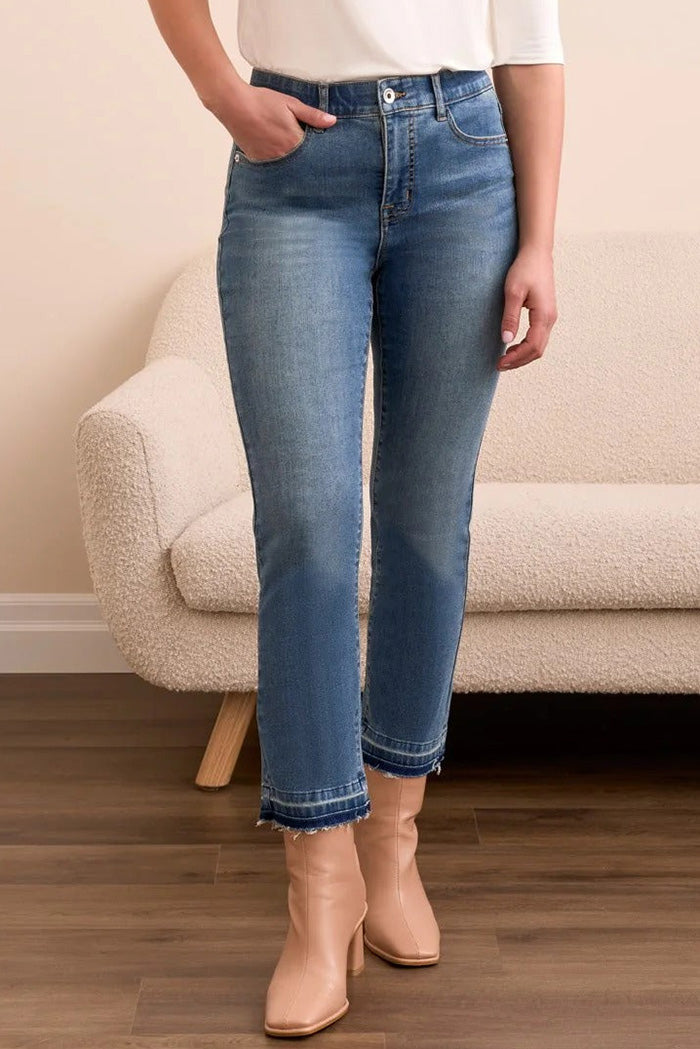 Curvy Micro Flare Hem Jeans