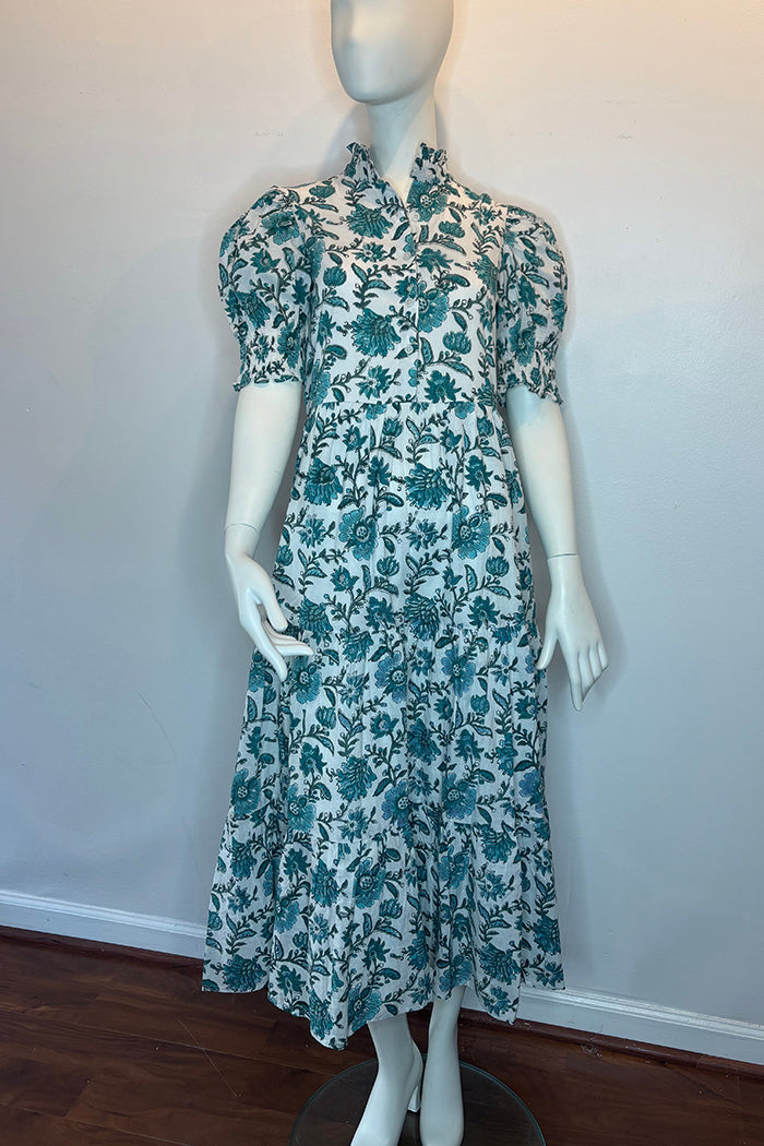 Casual Puff SLeeve Floral Dress