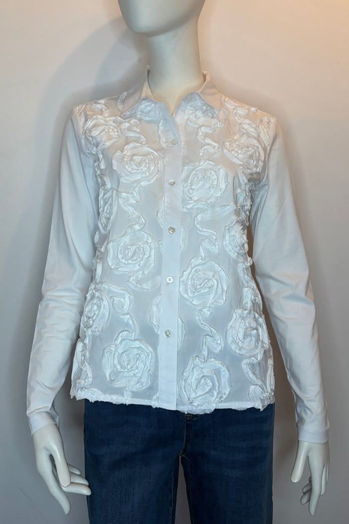 Casual Winter Rose Shirt