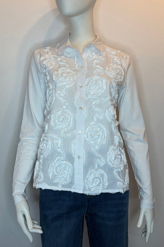 Casual Winter Rose Shirt