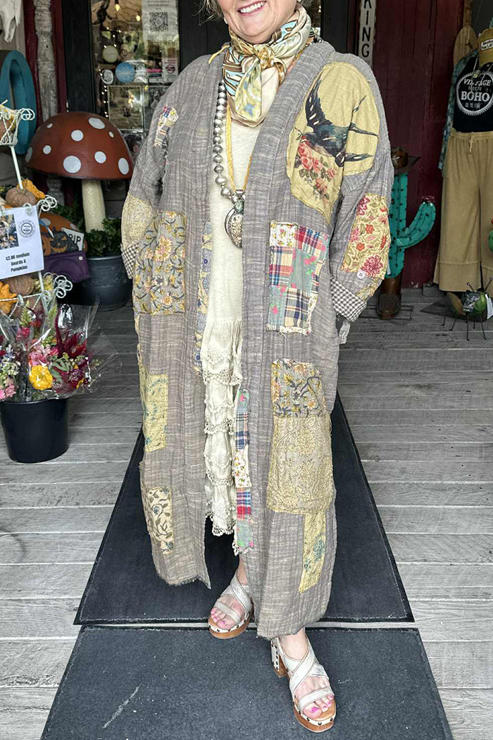 Pocketed Oversized Flyaway Duster
