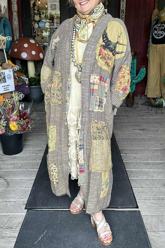 Pocketed Oversized Flyaway Duster