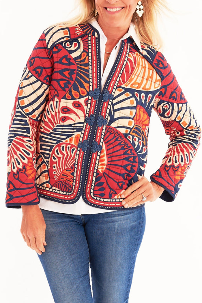 Casual Bold Printed Jacket