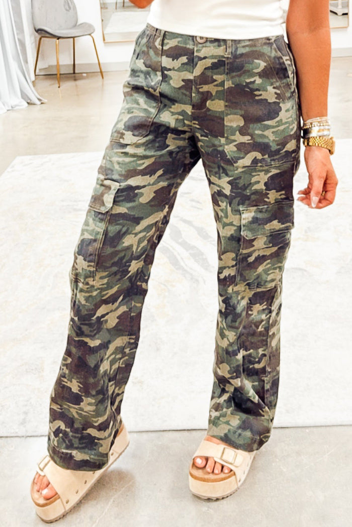 Casual Pocket Camouflage Pants