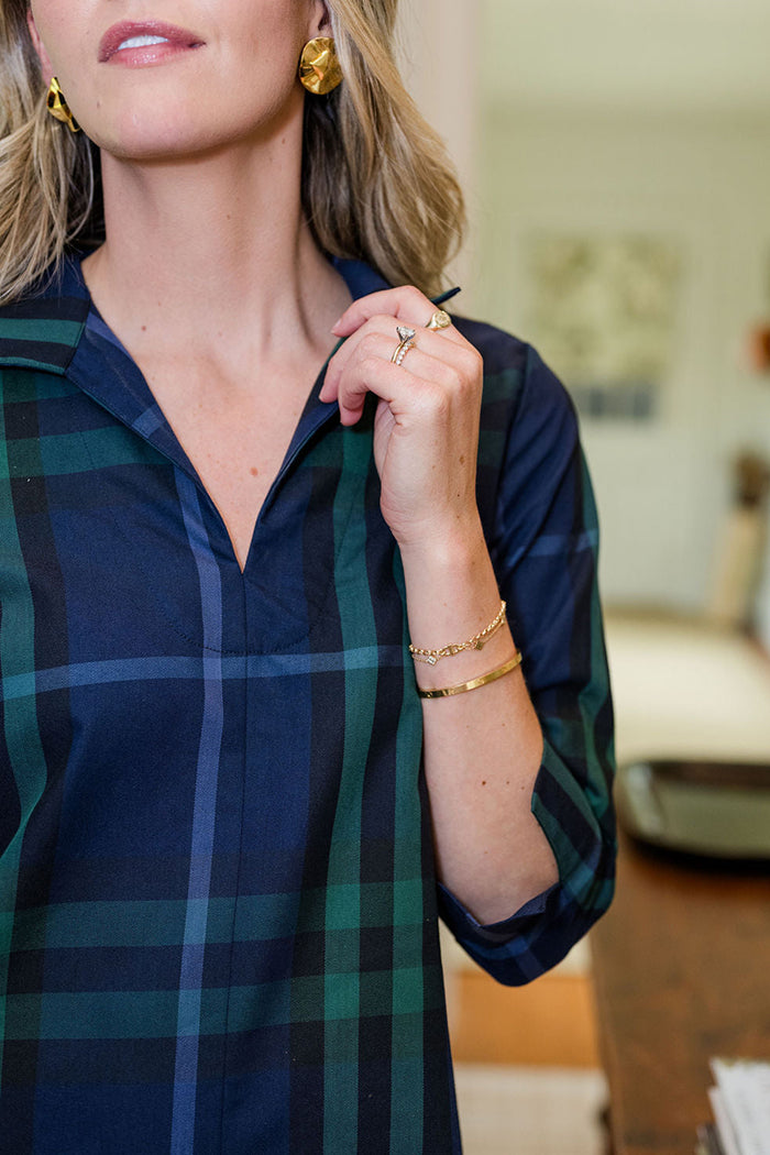 V-Neck 3/4 Sleeve Dress